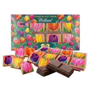 TTD Gifts Schokoladenfliesen – Holland – Tulpen