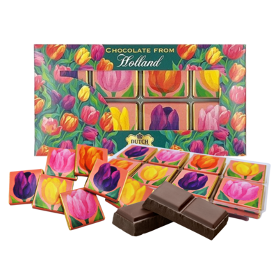 TTD Gifts Chocoladetegeltjes - Holland - Tulpen