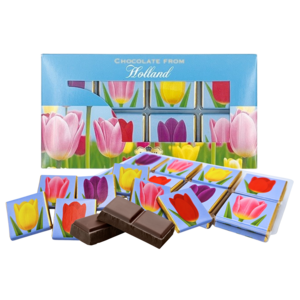 TTD Gifts Chocolate tiles - Holland - Tulips