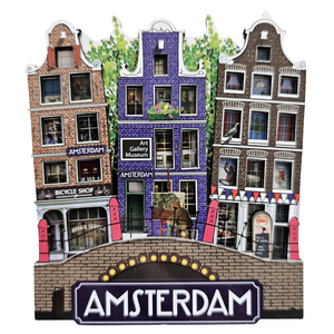 TTD Gifts Magnetic facade houses Amsterdam - shops and museum