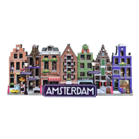 Typisch Hollands Magneet Amsterdam  - Winkelstraatje Amsterdam