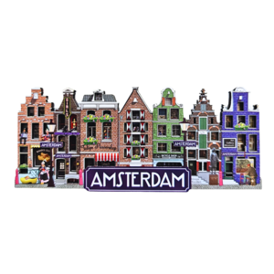 Typisch Hollands Magneet Amsterdam  - Winkelstraatje Amsterdam