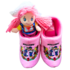 Nijhuis  Pink Wooden Shoe Slippers - Kissing Couple - now with FREE cuddly doll