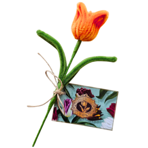 Typisch Hollands Add card with tulip to order.