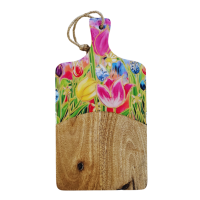 Typisch Hollands Holland tulips gift set - cheese board - cheese and rosé (temporarily free mustard)