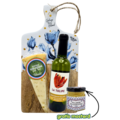 Typisch Hollands Geschenkset Holland tulpen - kaasplank- kaas en  Sauvignon Blanc (tijdelijk gratis mosterd)