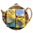 Typisch Hollands Tea bag - Saucer - Van Gogh's Sunflowers with 5 chocolate tablets