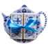 Matix Tea bag - Saucer - Delft blue windmill landscape with 5 chocolate tablets