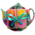 Matix Theezak - Schoteltje - Pretty tulips - met 5 chocoladetabletjes