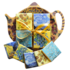 Matix Tea bag - Saucer - Van Gogh's Sunflowers with 5 chocolate tablets