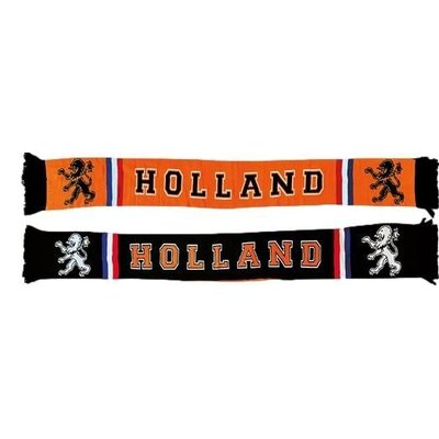 Typisch Hollands Oranger Schal Holland Fußball - orange-schwarz