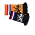 Typisch Hollands Oranje Sjaal Holland voetbal - oranje-zwart