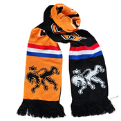 Typisch Hollands Oranje Sjaal Holland voetbal - oranje-zwart