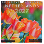 Typisch Hollands Wall calendar 2027: Holland Tulips – 20x20 cm
