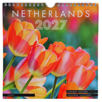 Typisch Hollands Wandkalender 2027: Holland Tulpen – 20x20 cm