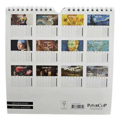Typisch Hollands Wandkalender 2027: Museum – Nederlandse Oude Meesters