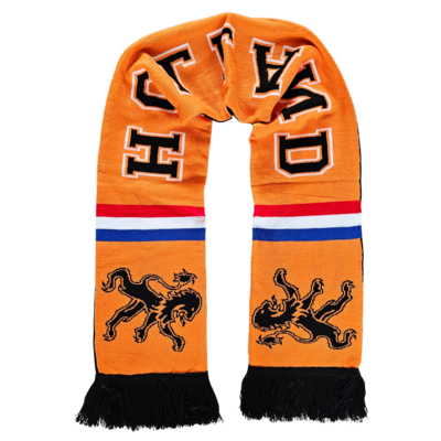 Typisch Hollands Oranje Sjaal Holland voetbal - oranje-zwart