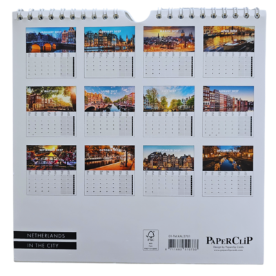 Typisch Hollands Wandkalender 2027: Amsterdam – Grachten & Monumenten