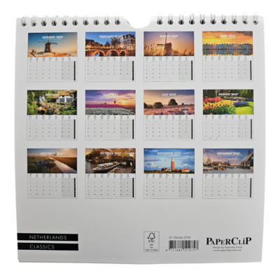 Typisch Hollands Wandkalender 2027: Holland – Iconische Landschappen