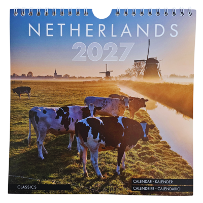 Typisch Hollands Wandkalender 2027: Holland – Ikonische Landschaften