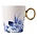 Typisch Hollands Luxury Porcelain Mug - Delft Blue Floral Vine