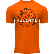 Holland fashion Orangefarbenes T-Shirt Holland - Löwe