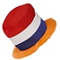 Typisch Hollands Holland feesthoed - rood-wit-blauw-oranje