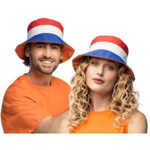 Typisch Hollands Fisherman's hat - Bucket hat - Holland - Red-White-Blue