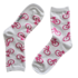 Typisch Hollands Women's socks - Bicycles - sporty white with pink bicycles