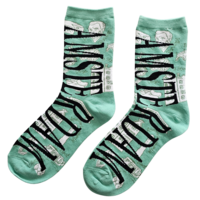 Typisch Hollands Women's socks - Amsterdam - Green