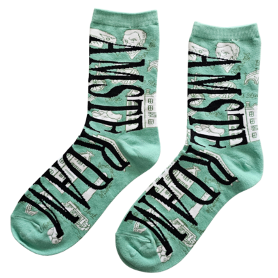 Typisch Hollands Damensocken – Amsterdam – Grün