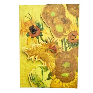 Typisch Hollands Notizbuch - Magnetisch - Sonnenblumen - Vincent van Gogh