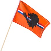 Typisch Hollands Zwaaivlag  groot Holland - Oranje - Doos a 10 stuks