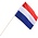 Typisch Hollands Large Holland waving flag - Red-White-Blue - box of 10 pieces