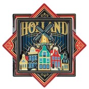 Matix Magneet Holland (Octagon) - Vintage -Molens-Zaanse huizen