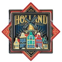 Matix Magnet Holland (Oktagon) - Vintage - Windmühlen - Zaanse-Häuser