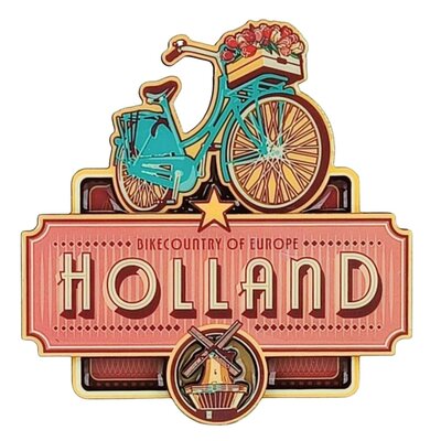 Matix Magnet Holland – Vintage-Fahrrad – Tulpen