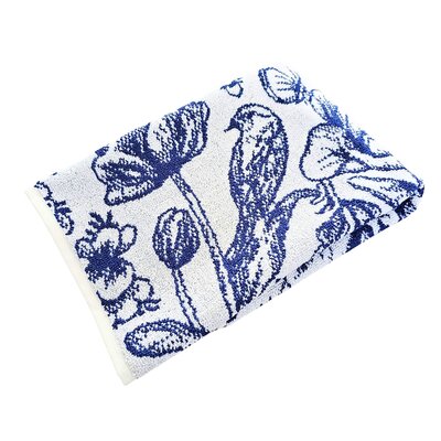 Typisch Hollands Delft blue kitchen towel made of Twente damask