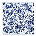 TTD Gifts Delft blue kitchen towel made of Twente damask