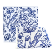 Typisch Hollands Delfts blauwe keukenhanddoek van Twentse Damast