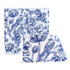 TTD Gifts Delft blue kitchen towel made of Twente damask