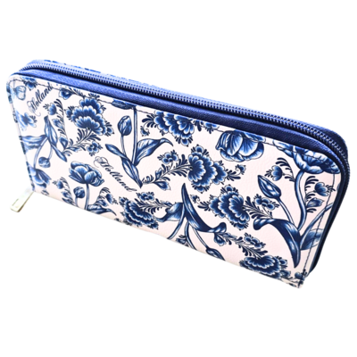 TTD Gifts Portemonnee - Dames  Delfts Blauw  met rits