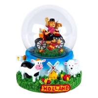 Matix Snow globe - Holland - Couple on bicycles 5 cm