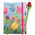 Typisch Hollands Notizbuch – Tulpen – Holländische Schönheit – mit Kugelschreiber – rot