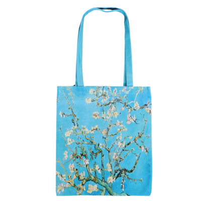 Typisch Hollands Baumwolltasche – Mandelblüte – Vincent van Gogh – Doppelseitig
