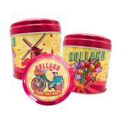 Matix Stroopwafels in einer holländischen Retro-Bäckerdose.