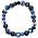 Heinen Delfts blauw Armband – blaue Perlen – Silber und Perlmutt