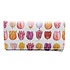 Typisch Hollands Fold-over wallet - Women's - White with multicolored tulips