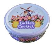 Typisch Hollands Storage tin - brittle butter cookies - tulip-shaped
