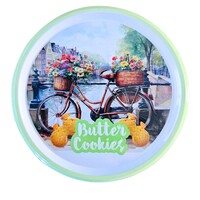 Typisch Hollands Hollandse Fietskoekjes in Bewaarblik - Fiets op brug - 114 gram